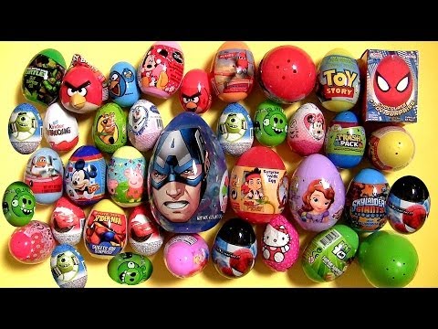 surprise - Welcome to BluToys Ueva Huevos Sorpresa, today i'm unboxing and opening 40 Surprise Eggs Blind Bags from different movie cartoons like: Minecraft, Nickelodeo...