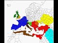 romans, saxons, franks, lombards ,carthagian gauls, celts, britons, germania, berbers, sarmatians, pontus, greeks, sassanid, and more factions