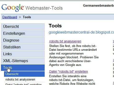 0 Google Webmaster Tools Tutorial Teil 4: Content entfernen