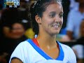 Andy Murray hit by Laura Robson