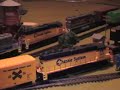 4x8 HO layout DCC U30B, GP40-2 action 4x8 HO layout DCC U30B, GP40-2 action