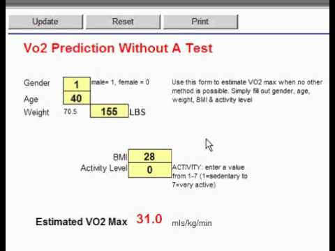 how to obtain vo2 max