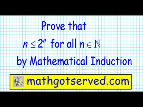 how to prove n 2^n