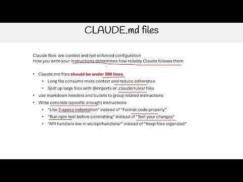 Claude Code Essentials - Claude md files