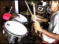Sergio Cardozo demonstrates a cool transition from Timbales with two handed cascara to the cowbell. Then incorporates the drums. Check out some of his sweet rolls. I meet Sergio when I was at 