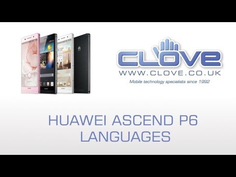 Huawei Ascend P6 Languages