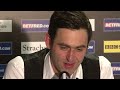 What can you say about Ronnie O'Sullivan that hasn't already been written? He defied his own demons and this year the Betfred.com World Snooker Championships saw a return of the real Rocket content.betfred.com He still has his doubts as to what will happen next, but admitted that there was a tear in his eye as his family was in the crowd to see him win his fourth world title.