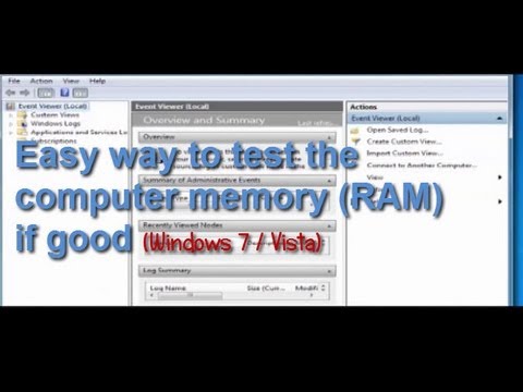 how to memory test windows 7