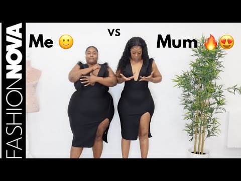 ME vs MUM HOT AF FASHIONOVA TRY ON DRESS HAUL - She actually embarrassed me