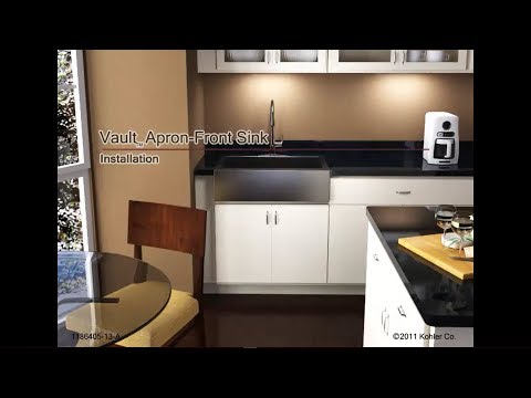how to install kraus apron front sink