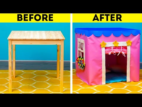 5분 안에 만들 수 있는 20가지 DIY 놀이집 - YouTube