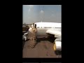 Qantas B707-138B Returns home to Australia Part 1