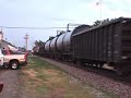 CN Train Blasting Horn in Lena IL