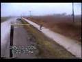 Wake boarding in the ditches on a lovely winter day in Michigan...ditch surfing wake boarding Reif