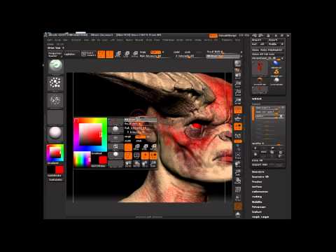 how to paint in zbrush