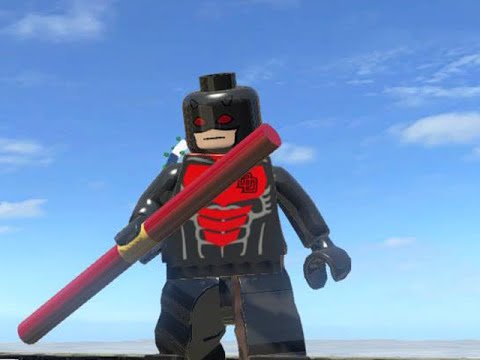 LEGO Marvel Superheroes - ARMORED DAREDEVIL FREE ROAM GAMEPLAY (MOD SHOWCASE)