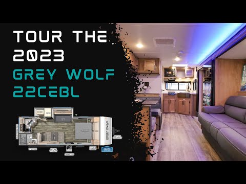Thumbnail for Tour the ALL-NEW 2023 Grey Wolf 22CEBL Travel Trailer Video