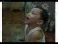 Yuan watching Blue's Clues