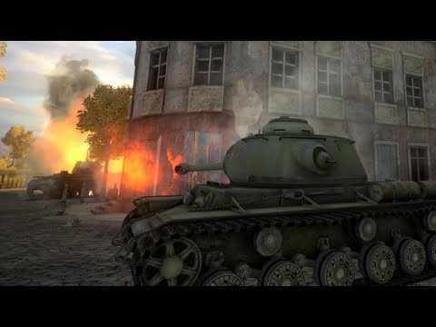 ◀World of Tanks - In Soviet Russia KV-1S Drives You