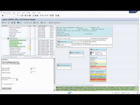 how to create query in sap