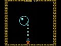 gameplay of the third game from the caltron 6 in 1 multicart. this one is just a ripoff of pang. there's a glitch where i was unable to fire and you can rapid fire by pressing both buttons.