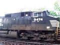 Norfolk Southern ballast hoppers in Monongahela