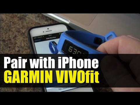 how to sync garmin vivofit