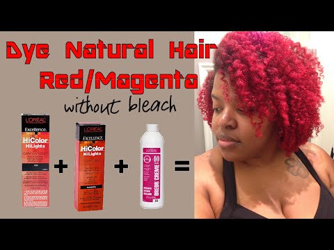 how to dye natural hair purple without bleach
