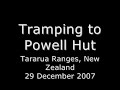 Tramping up to  Powell Hut