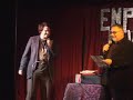 i was performing at the empire revue in providence, and i randomly selected a person from the audience by throwing a ball of paper around in the audience.  ends up it was grammy award winning artist and legendary musician duke robillard!  watch and see what happens!

thanks to dan for filming this!