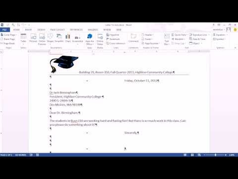 how to set out a letter uk example
