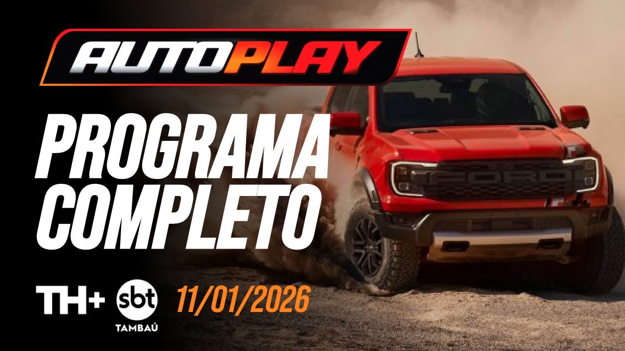 AUTO PLAY - Programa Completo - 11/01/2026 - TH+ SBT Tambaú | PGM Nº 433- Ranger Raptor, Jeep e ZR-V