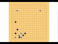 Weiqi 56 -- corner 34 joseki 2 space high pincer