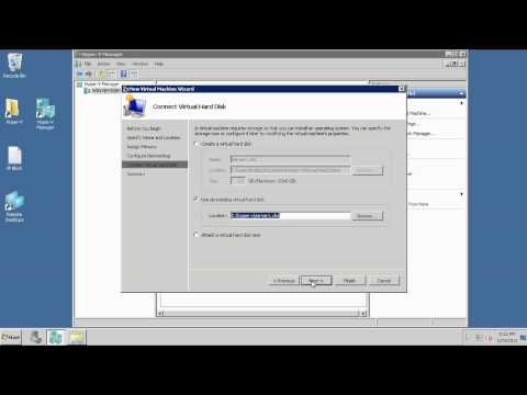 how to attach vhd to hyper-v