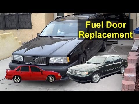 Volvo fuel door hing replacement, installation, 850, S70, V70, 960, etc. – Auto Repair Series