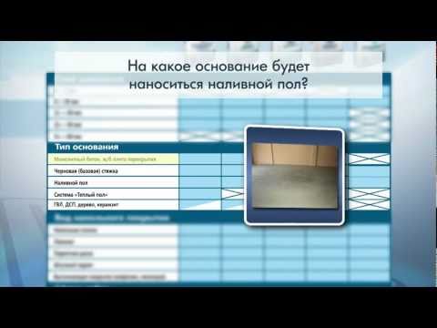 Наливные полы BERGAUF видео-инструкция
