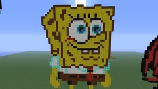 Minecraft Pixel Art: Spongebob Squarepants
