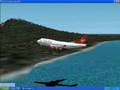 Boeing 747-400 landing on a TINY RUNWAY (2625 feet lon