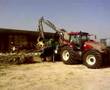 broyeur d'arbre avec gros tracteur valmet