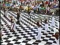This is a clip of the Chesterton High School Trojan Guard marching band performing in the Indianapolis 500 Parade.  The parade took place on Saturday, May 25, 1991 in Indianapolis, Indiana.  The parade music that year was the Overture from Henry V.  The whole weekend was a blast.  On race day, we got to march one lap around the track and then we stayed for the race.  The Guard came on right after a commercial break, hence the abrupt beginning.  I let the clip run until I could no longer hear the band in the background which is why you see the Kroger float at the end.  This clip came off of a 17 year-old VHS tape so the quality reflects the source.  Enjoy!