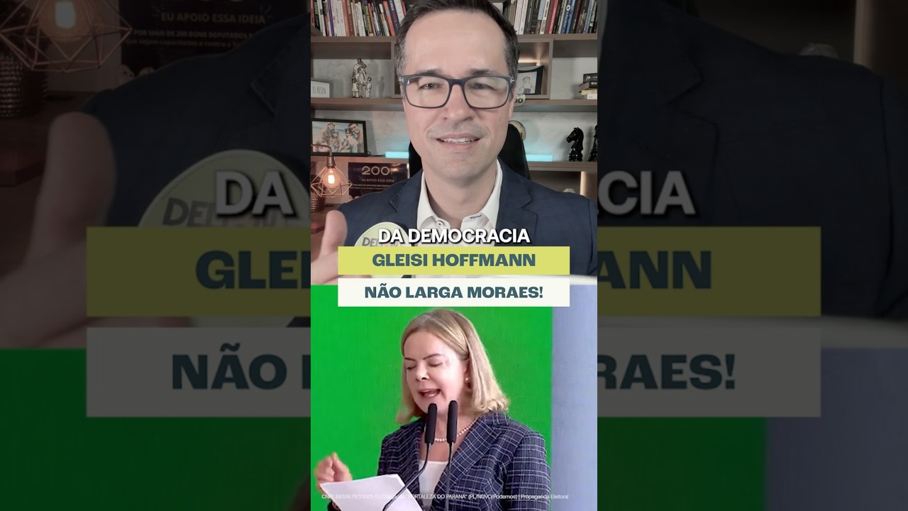 Gleisi Hoffmann já escolheu de que lado está: o de Alexandre de Moraes.