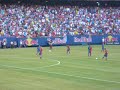 FC Barcelona warming up