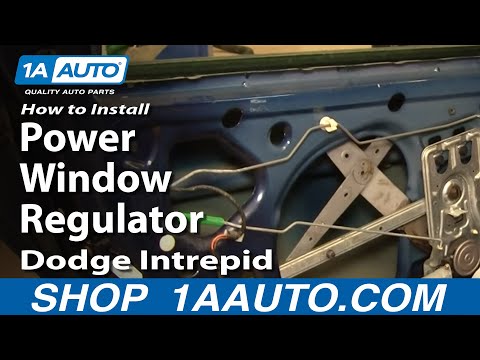 How To Install Repair Replace Rear Power Window Regulator Dodge Intrepid 98-04 1AAuto.com
