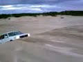 crazy v8 4wd landcruiser huge sand dune jump