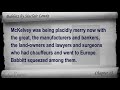 chapter 15. classic literature videobook with synchronized text, interactive transcript, and closed captions in multiple languages. audio courtesy of librivox. read by mike vendetti. playlist for babbitt by sinclair lewis: www.youtube.com