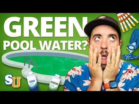 how to treat green water in a pool