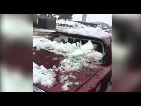RAW - Ice left behind from a wintry storm that swept across Texas is causing dangerous conditions in Plano. At one apartment building sheets of ice came crashing d...