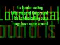 Kane - It's London Calling with lyrics.