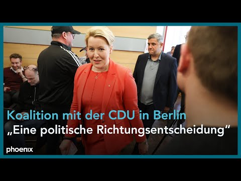 Franziska Giffey zur Koalition mit der CDU in Berli ...