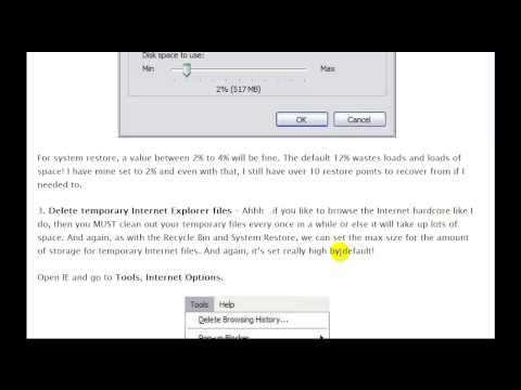 how to get more disk space on a pc